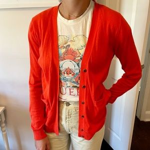 Coral sweater cardigan J crew